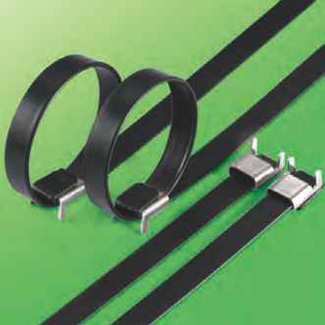 PLASTIC COATED STAINLESS STEEL CABLE TIE L TYPE